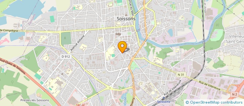 localisation de l'entreprise BCZ à SOISSONS