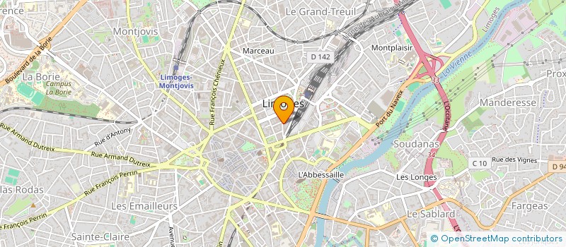 localisation de l'entreprise BD à LIMOGES