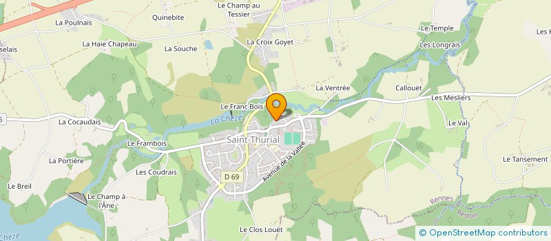 localisation de l'entreprise BD-AD  SAINT-THURIAL