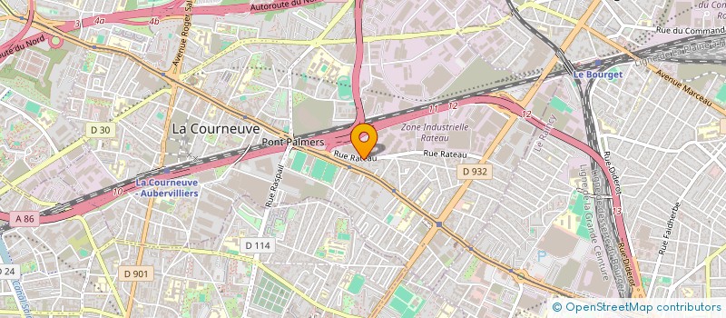 localisation de l'entreprise BD BATIMENT à LA COURNEUVE