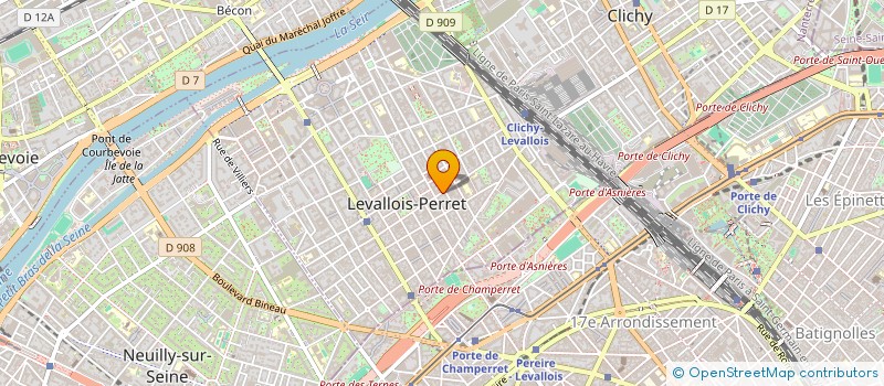 localisation de l'entreprise BD CASIER à LEVALLOIS-PERRET