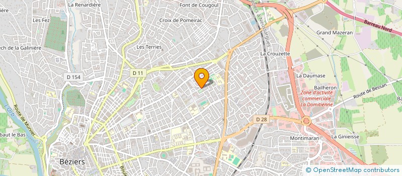 localisation de l'entreprise BD CONSEILS à BEZIERS