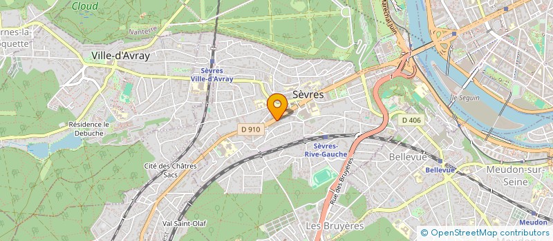 localisation de l'entreprise BD CONSULTING à SEVRES