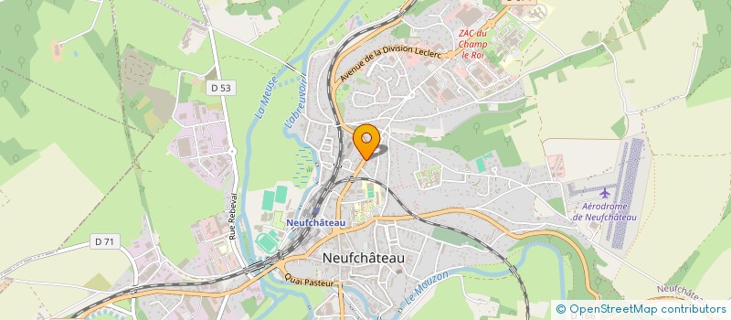 localisation de l'entreprise BD CUISINES  NEUFCHATEAU