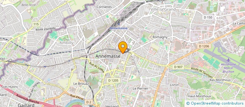 localisation de l'entreprise BD CYBERCAFE  ANNEMASSE