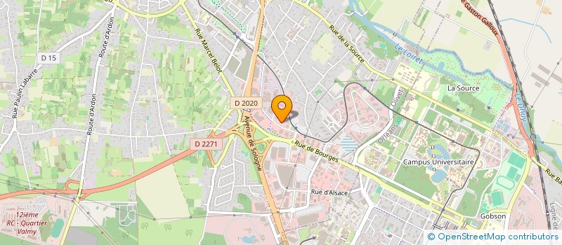 localisation de l'entreprise BD FINANCES à OLIVET