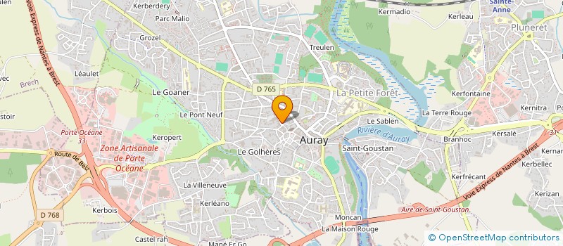 localisation de l'entreprise BD FOOD à AURAY
