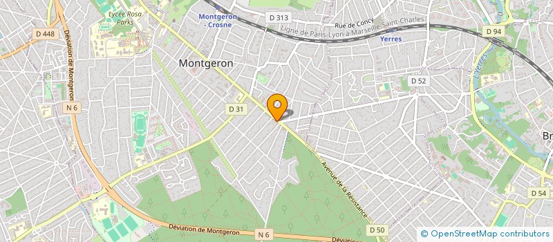localisation de l'entreprise BD FUNERAIRES à MONTGERON