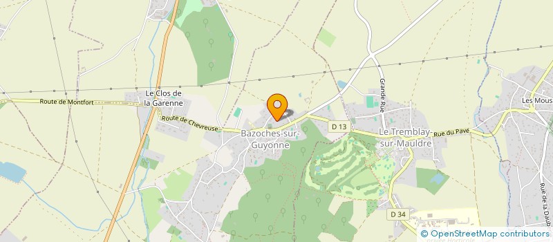 localisation de l'entreprise BD GESTION  BAZOCHES-SUR-GUYONNE
