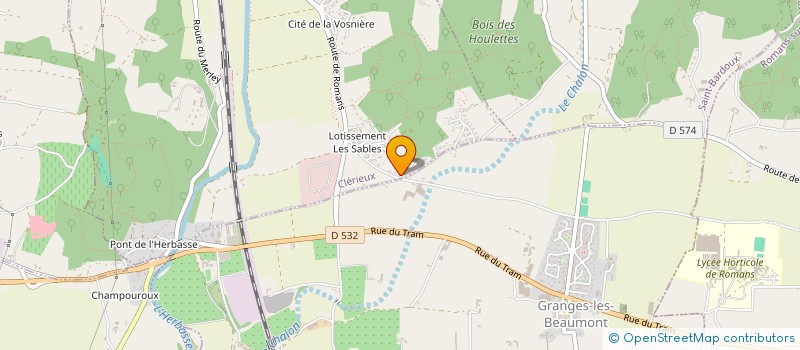 localisation de l'entreprise BD GROUPIRR  CLERIEUX