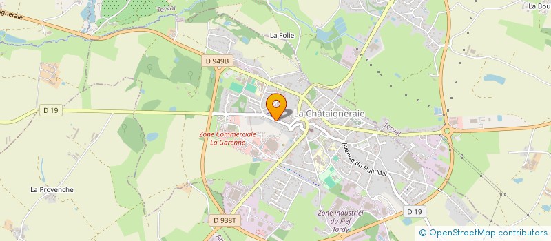 localisation de l'entreprise BD HABITAT  LA CHATAIGNERAIE