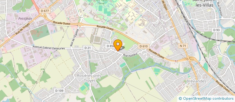 localisation de l'entreprise BD'HESS  ROSIERES-PRES-TROYES