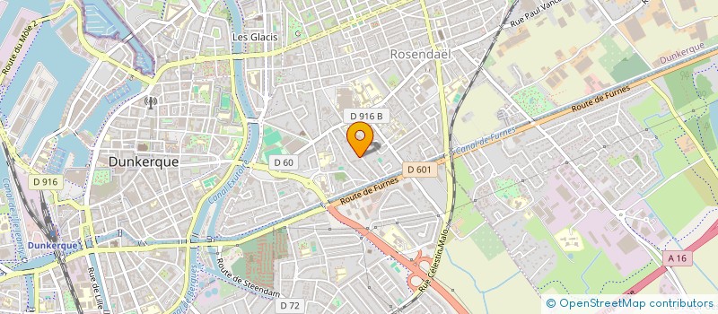 localisation de l'entreprise BD INVEST à DUNKERQUE