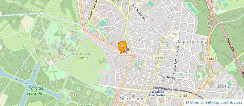 localisation de l'entreprise BD INVEST à VERSAILLES