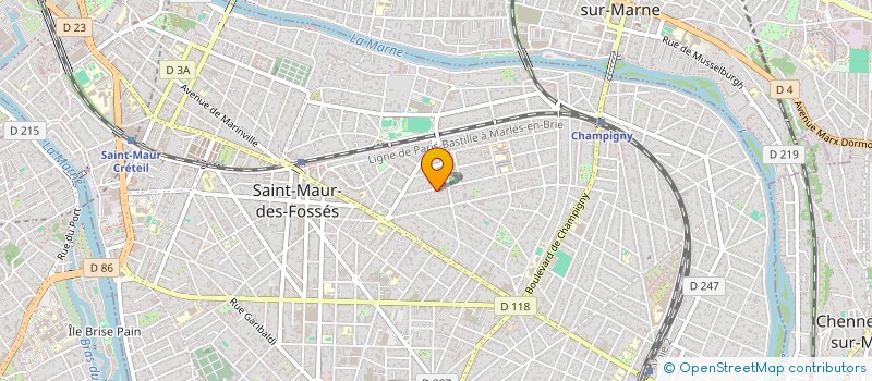 localisation de l'entreprise BD INVEST à SAINT-MAUR-DES-FOSSES