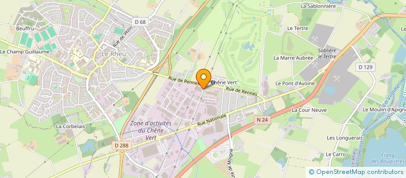 localisation de l'entreprise BD INVEST  LE RHEU