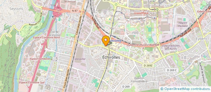 localisation de l'entreprise BD INVESTISSEMENTS à ECHIROLLES