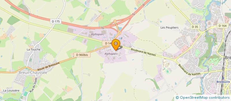 localisation de l'entreprise BD ISOLATION à BRESSUIRE