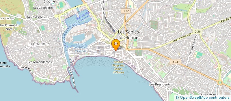 localisation de l'entreprise BD LES SABLES à LES SABLES-D'OLONNE