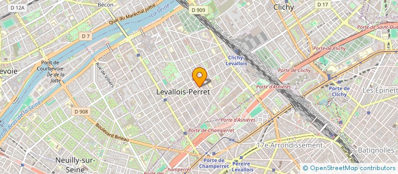 localisation de l'entreprise BD PATRIMOINE à LEVALLOIS-PERRET