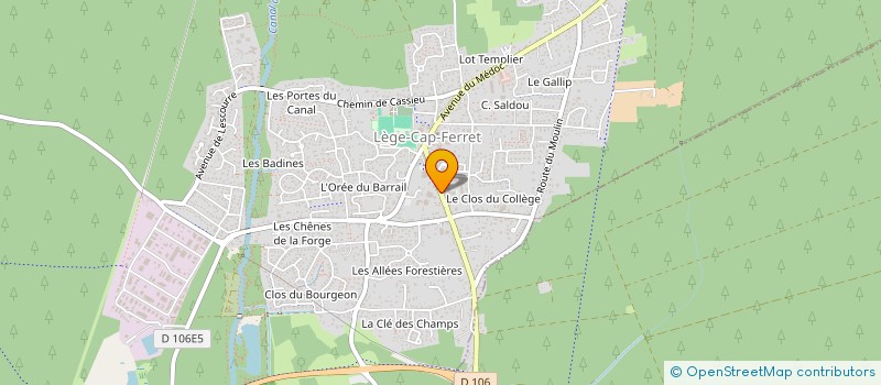 localisation de l'entreprise BD PRISME à LEGE-CAP-FERRET