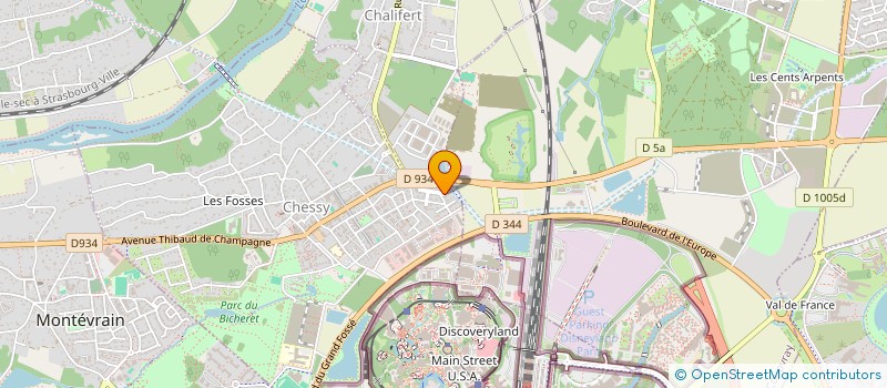 localisation de l'entreprise BD PROJECT  CHESSY