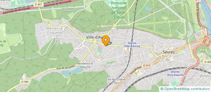 localisation de l'entreprise BD PROJECT  VILLE-D'AVRAY