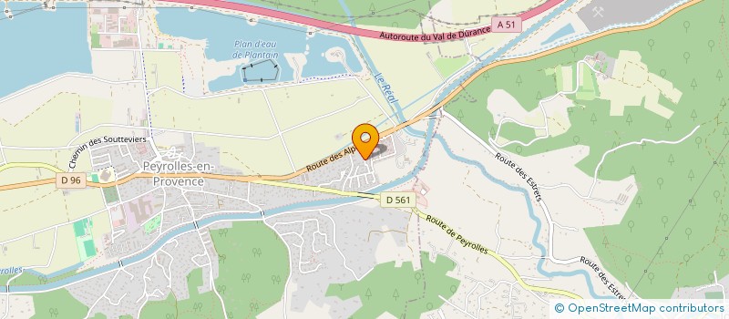 localisation de l'entreprise BD SERVICE  PEYROLLES-EN-PROVENCE