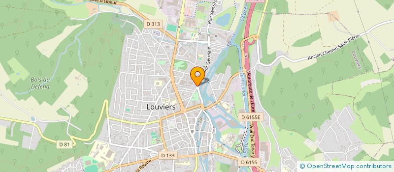 localisation de l'entreprise BD SERVICES  LOUVIERS
