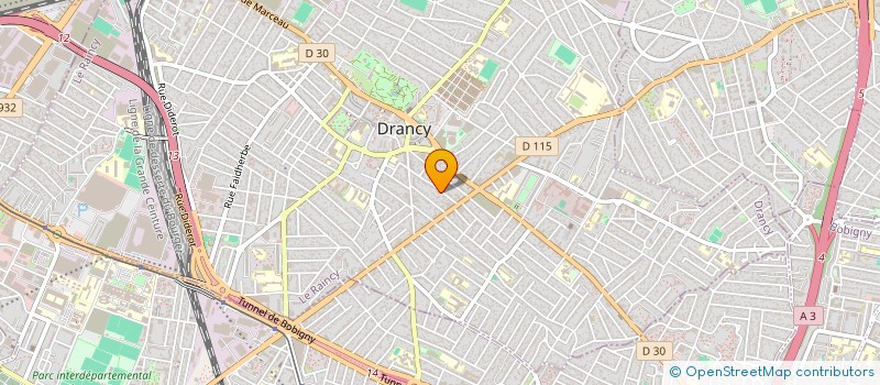 localisation de l'entreprise BD-TRANSPORTS à DRANCY