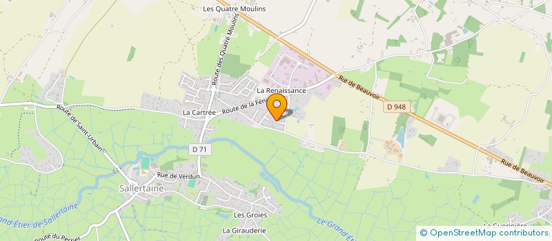 localisation de l'entreprise BD2 à SALLERTAINE