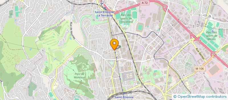 localisation de l'entreprise BD2A IMMOBILIER  SAINT-ETIENNE