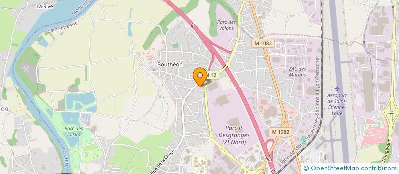 localisation de l'entreprise BD2F  ANDREZIEUX-BOUTHEON