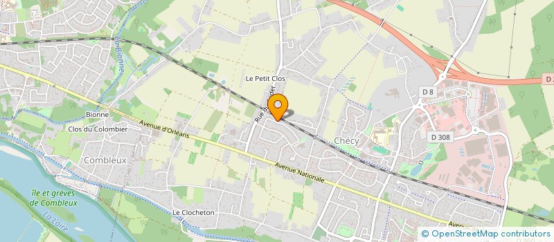 localisation de l'entreprise BD2I  CHECY