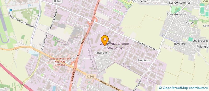 localisation de l'entreprise BD2I  GENAS