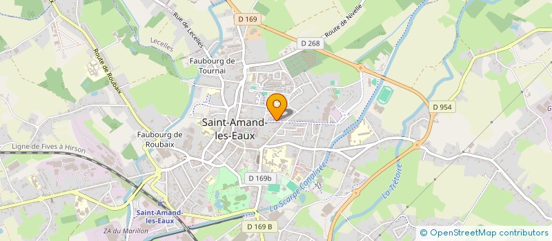 localisation de l'entreprise BD2R à SAINT-AMAND-LES-EAUX
