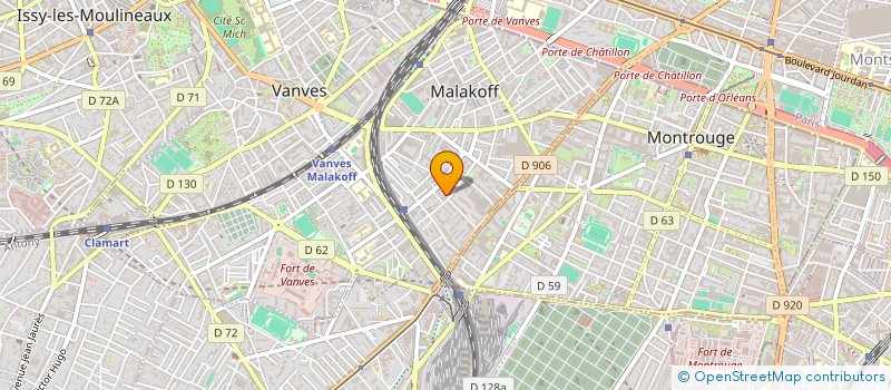 localisation de l'entreprise BDA à MALAKOFF