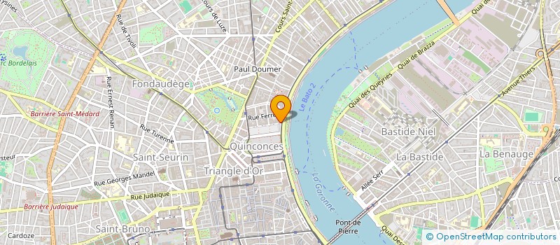 localisation de l'entreprise BDA  BORDEAUX