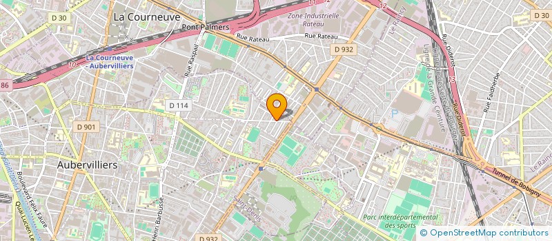 localisation de l'entreprise BDA  AUBERVILLIERS