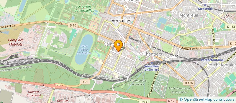 localisation de l'entreprise BDA à VERSAILLES