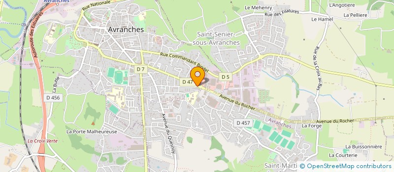 localisation de l'entreprise BDA à AVRANCHES