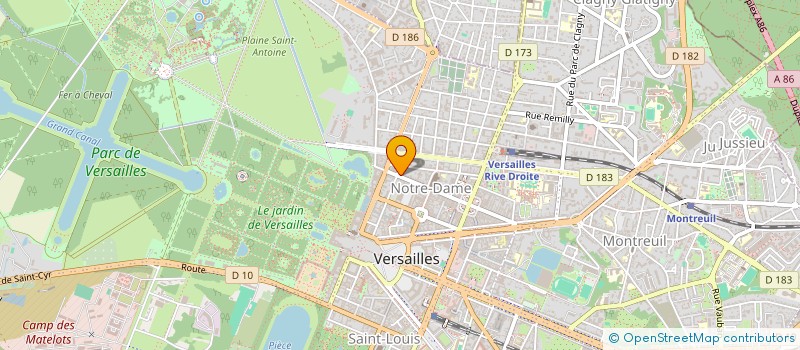 localisation de l'entreprise BDA FETE à VERSAILLES
