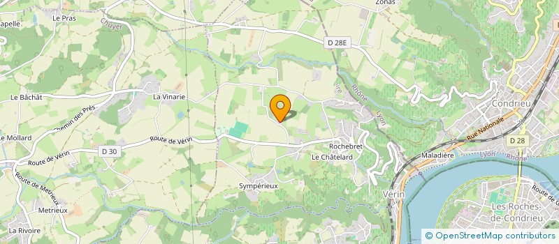 localisation de l'entreprise BDA FONCIER  VERIN