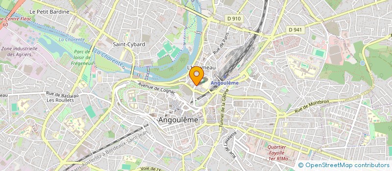 localisation de l'entreprise BDA2 EDITIONS à ANGOULEME