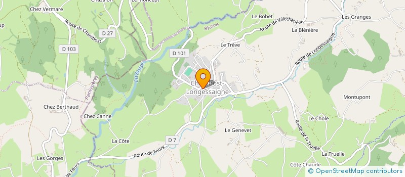 localisation de l'entreprise BDA7  CHAMBOST-LONGESSAIGNE