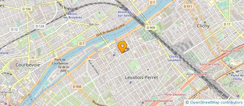 localisation de l'entreprise BDB à LEVALLOIS-PERRET