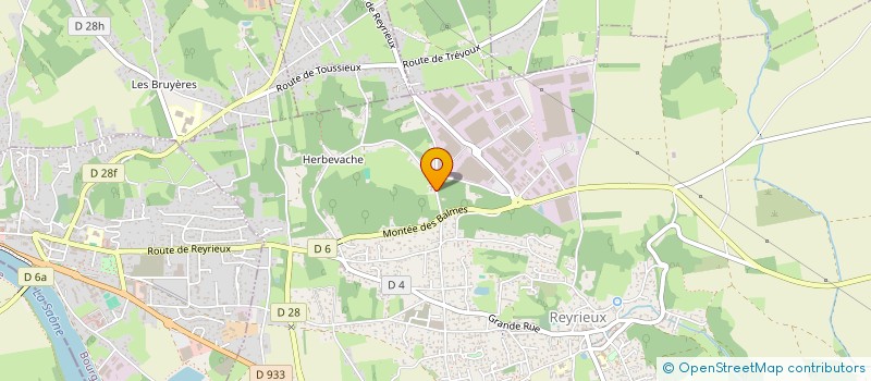 localisation de l'entreprise BDB GESTION MARINE à REYRIEUX