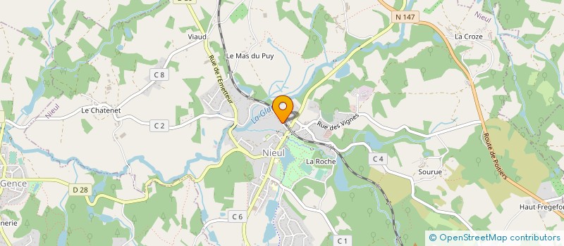 localisation de l'entreprise BDB MENUISERIE à NIEUL