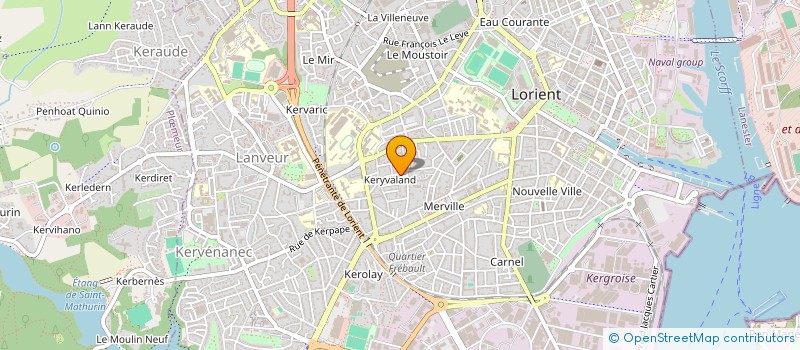 localisation de l'entreprise BDB SAILING à LORIENT