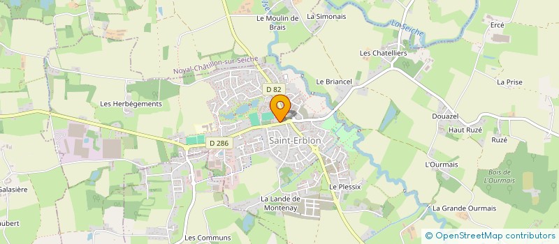 localisation de l'entreprise BDB SERVICES PRO  SAINT-ERBLON